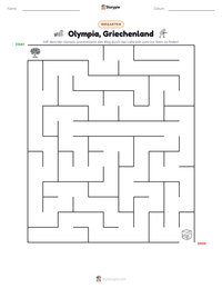 Olympia, Griechenland druckbare Arbeitsblatt Vorschau