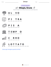 Anteprima della scheda stampabile di Olimpia, Grecia