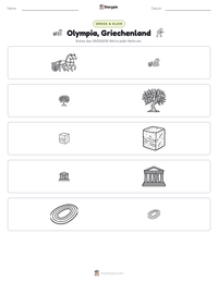 Olympia, Griechenland druckbare Arbeitsblatt Vorschau