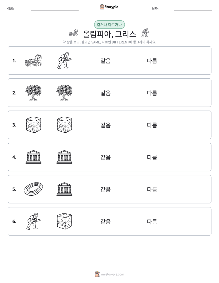 같은 것 또는 다른 것