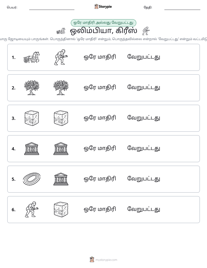 அதே அல்லது மாறுபட்டது