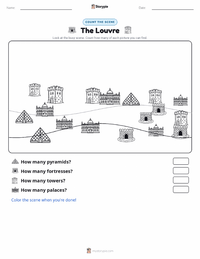 The Louvre printable worksheet preview