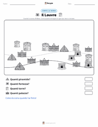 Anteprima della scheda stampabile di Il Louvre