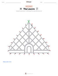 The Louvre printable worksheet preview