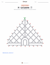 Aperçu de la feuille de travail imprimable Le Louvre