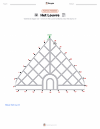 Het Louvre afdrukbare werkblad voorbeeld