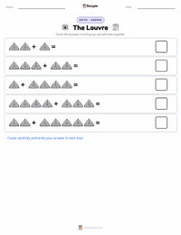 The Louvre printable worksheet preview