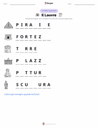 Anteprima della scheda stampabile di Il Louvre