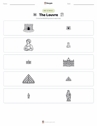 The Louvre printable worksheet preview