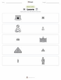 Prabaca lembar kerja cetak Louvre