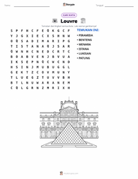 Prabaca lembar kerja cetak Louvre