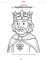 King Philip II of France printable worksheet preview