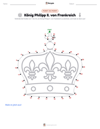 König Philipp II. von Frankreich druckbare Arbeitsblatt Vorschau