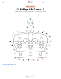 Aperçu de la feuille de travail imprimable Philippe II de France