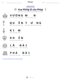 Xem trước tài liệu in sẵn Vua Philip II của Pháp