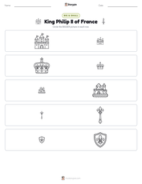 King Philip II of France printable worksheet preview