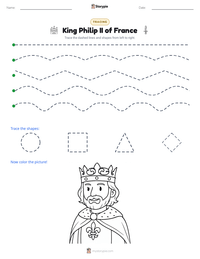King Philip II of France printable worksheet preview