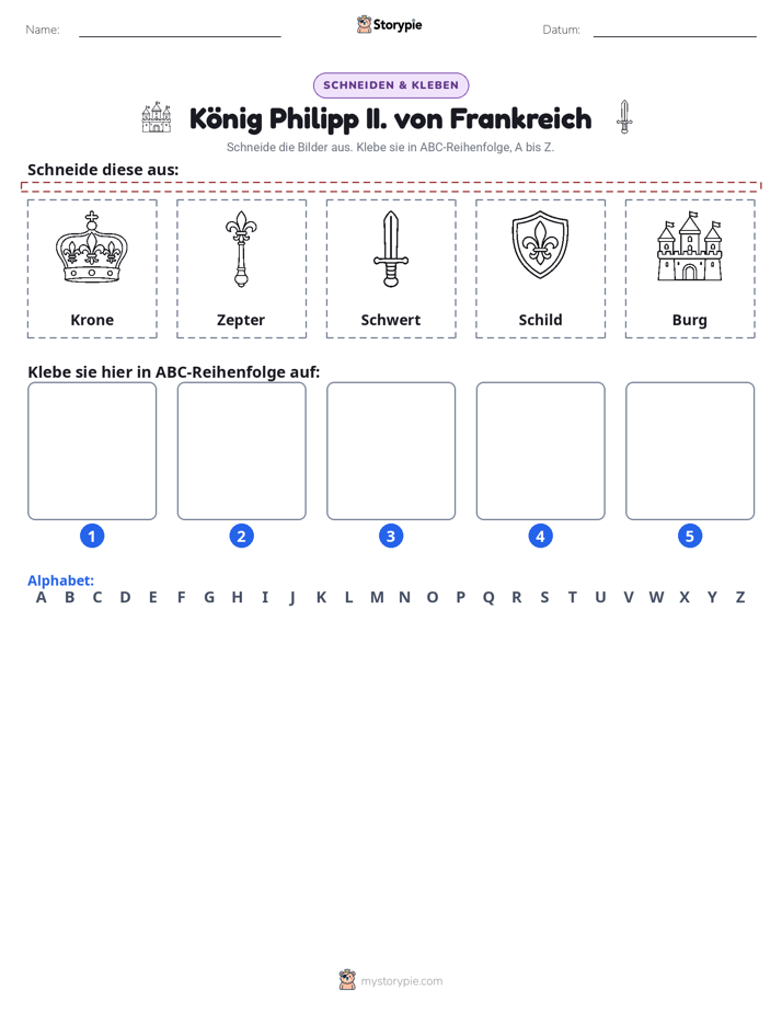 Schneiden & Einfügen Alphabet