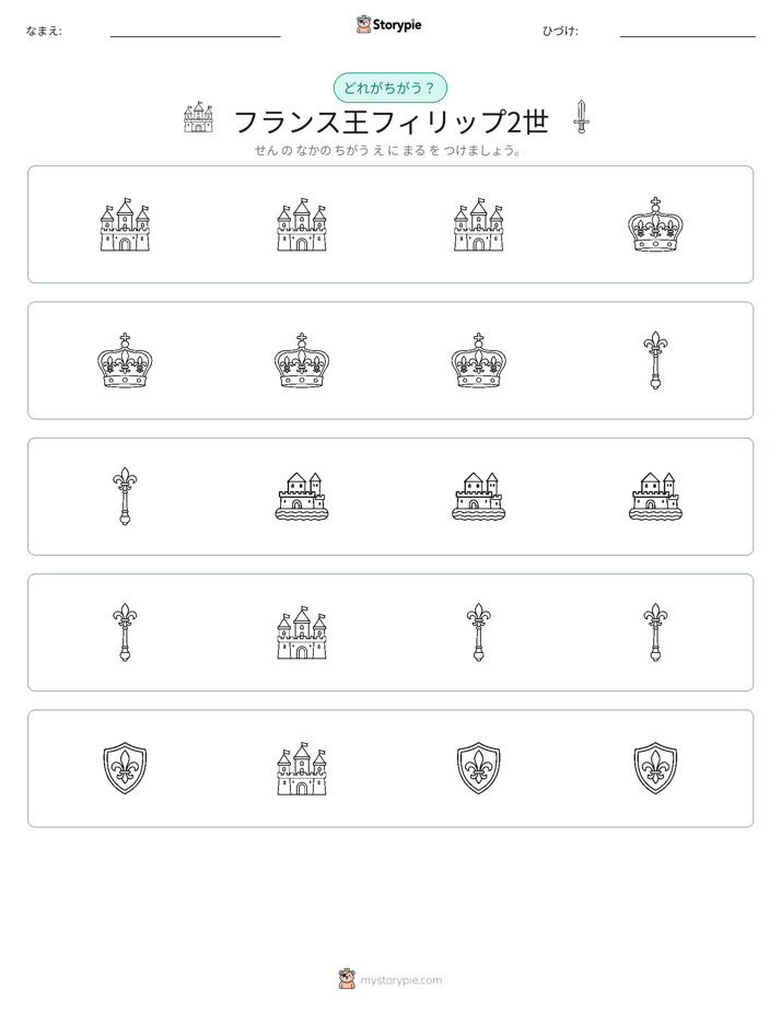 異なるものを見つけよう