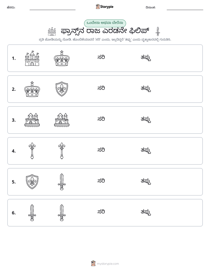 ಒಂದೇ ಅಥವಾ ವಿಭಿನ್ನ