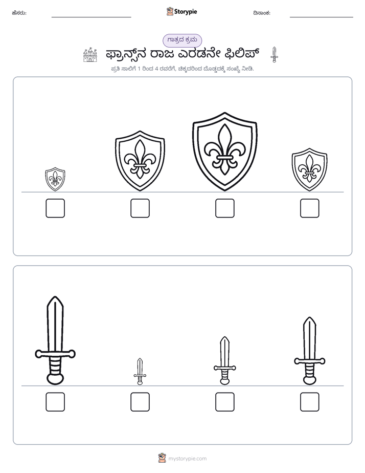 ಗಾತ್ರ ಕ್ರಮ