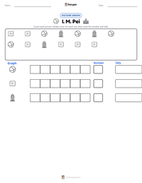 I. M. Pei printable worksheet preview