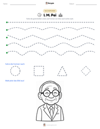 I. M. Pei druckbare Arbeitsblatt Vorschau