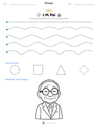 Aperçu de la feuille de travail imprimable I. M. Pei