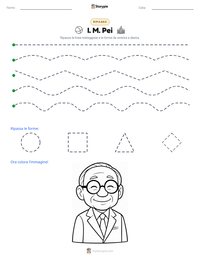 Anteprima della scheda stampabile di I. M. Pei
