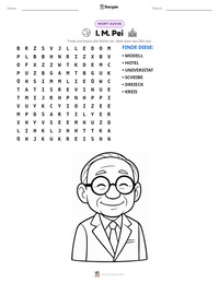 I. M. Pei druckbare Arbeitsblatt Vorschau