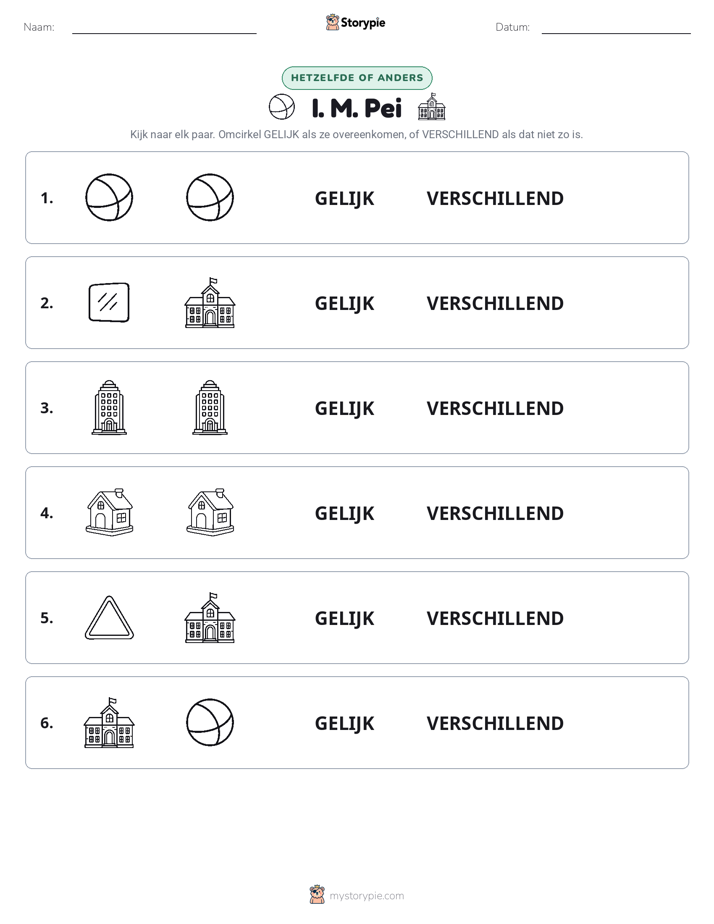 Zelfde of Verschillend