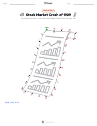Stock Market Crash of 1929 printable worksheet preview