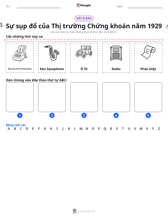 Cắt & Dán Chữ Cái