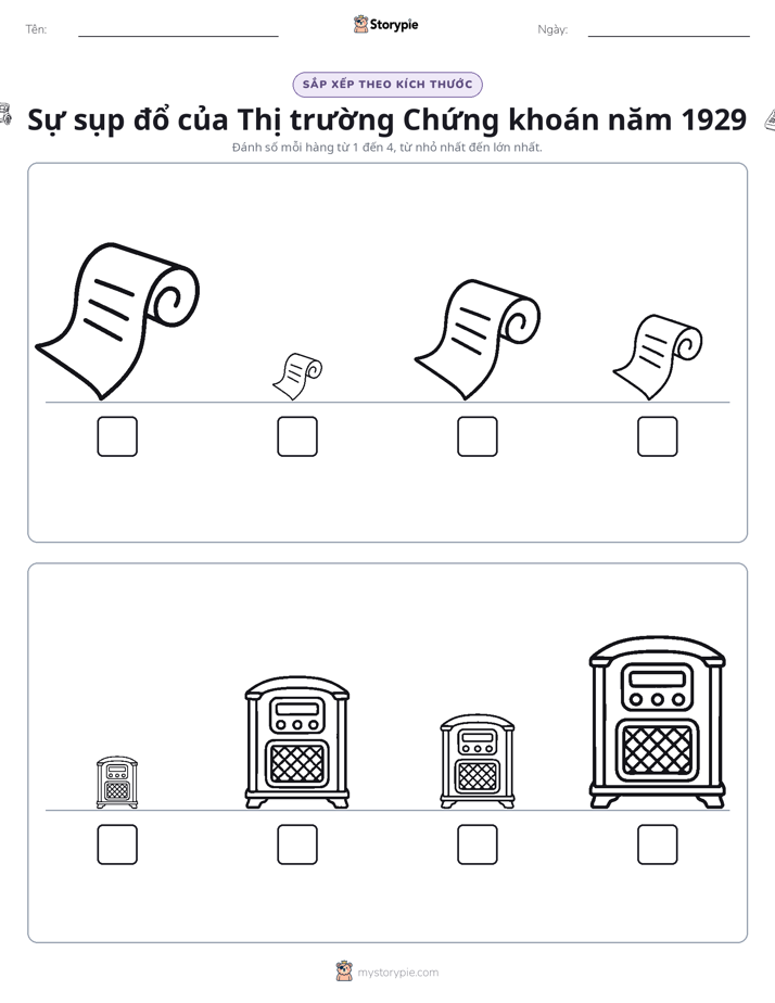 Thứ Tự Kích Thước