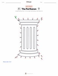 The Parthenon printable worksheet preview