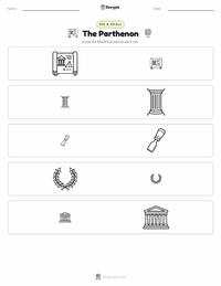 The Parthenon printable worksheet preview