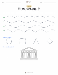 The Parthenon printable worksheet preview