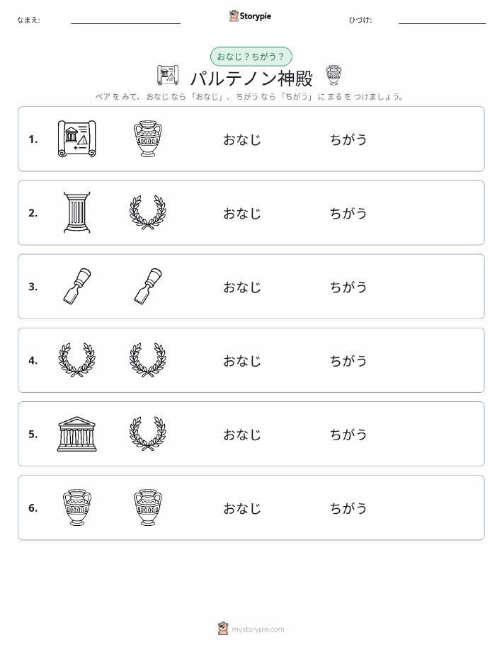 同じか違うか