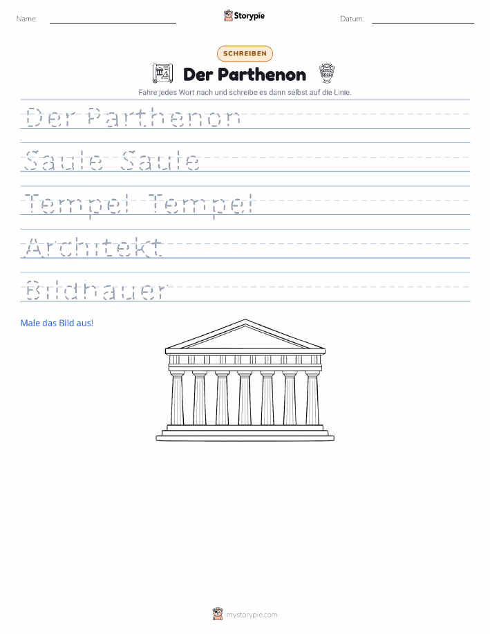 Schreibübung