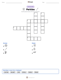 Pericles printable worksheet preview