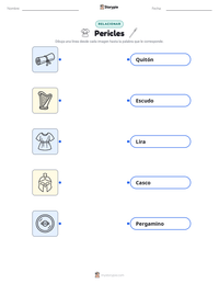 Hoja de trabajo imprimible de Pericles para niños