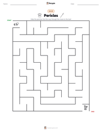Pericles printable worksheet preview