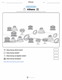Athena printable worksheet preview