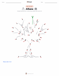 Athena printable worksheet preview