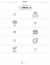 Athena printable worksheet preview