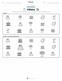 Athena printable worksheet preview