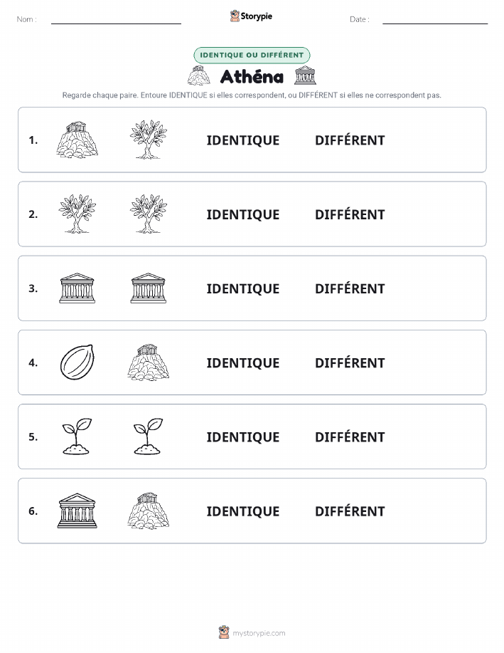 Identique ou Différent