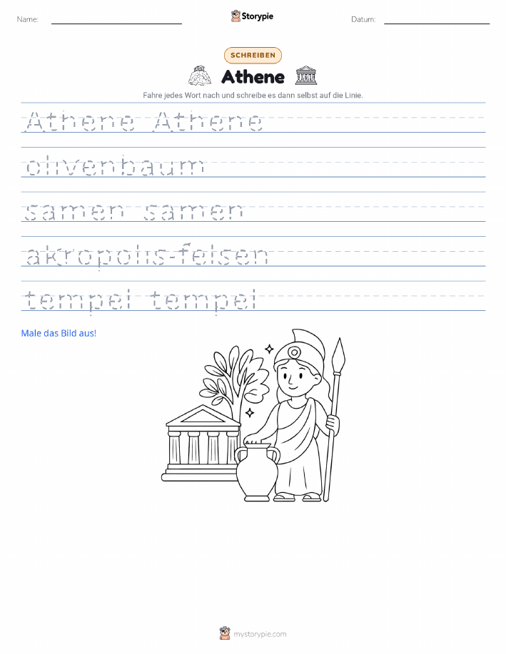 Schreibübung