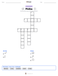 Phidias printable worksheet preview