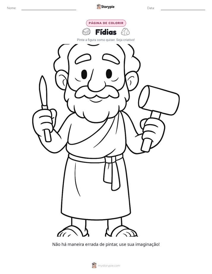 Página para colorir